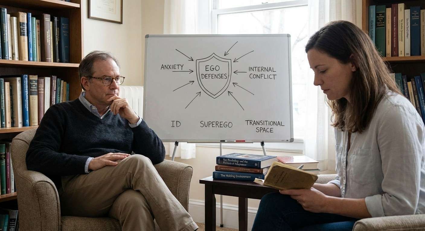 یک سپر نمادین که از ذهن یک فرد در برابر تیرهای اضطراب محافظت می‌کند.