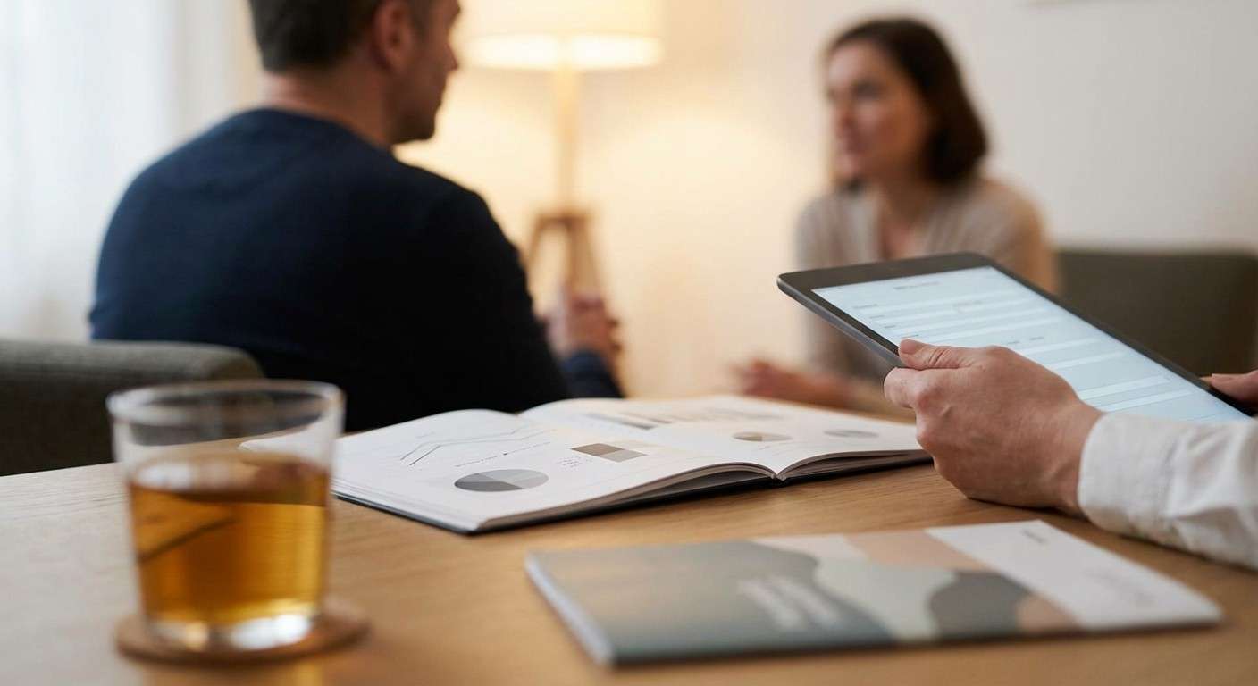 تصویری مفهومی از مرز باریک بین مصرف اجتماعی و پرخطر الکل که در آن یک لیوان نوشیدنی در مرکز توجه قرار دارد.