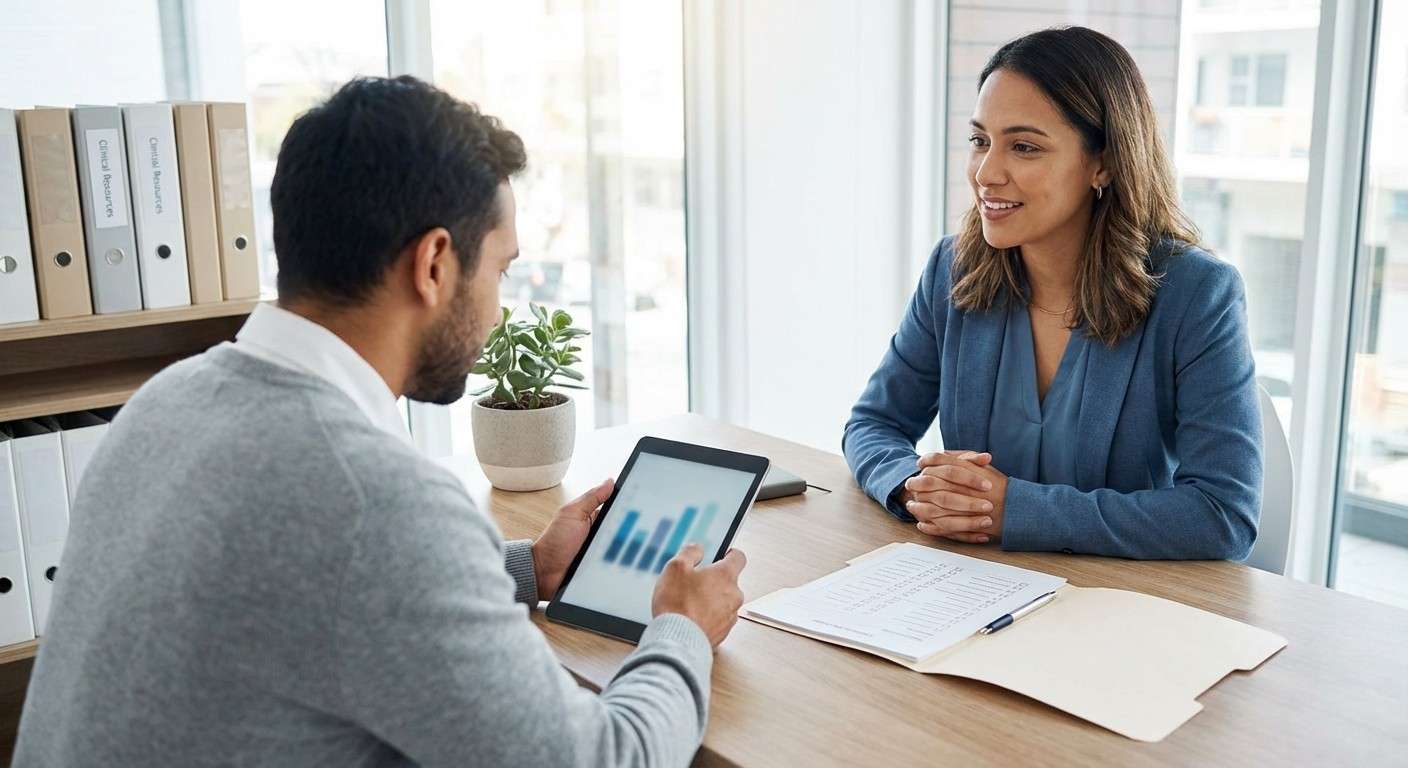 نمایی مفهومی از پرسشنامه افسردگی بک (BDI-II) که برای سنجش سلامت روان استفاده می‌شود.