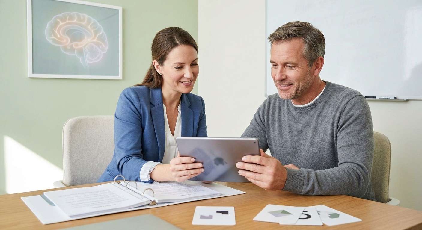 تصویری مفهومی از چشم انسان که به یک طرح هندسی نگاه می‌کند و سپس مغز آن را بازسازی می‌کند.