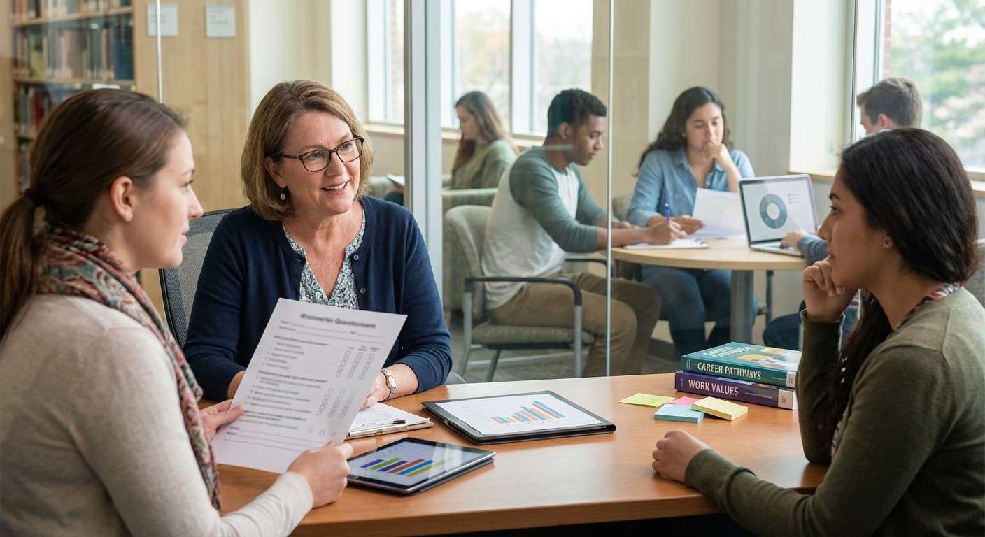 نمادی از ارزش‌های شغلی مختلف مانند استقلال، امنیت، خلاقیت و کمک به دیگران.