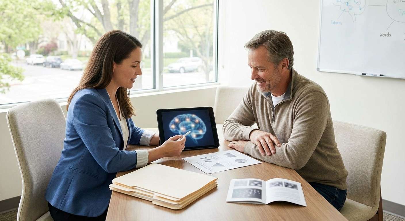 تصویر مفهومی از شبکه‌های معنایی در مغز که نشان‌دهنده راهبرد طبقه‌بندی در حافظه کلامی است.