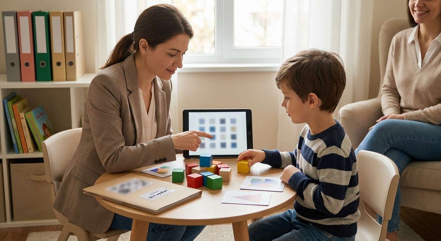 نقشه مفهومی از ذهن یک کودک که با آزمون DAS-II ترسیم شده و نقاط قوت و ضعف شناختی او را به وضوح نشان می‌دهد.