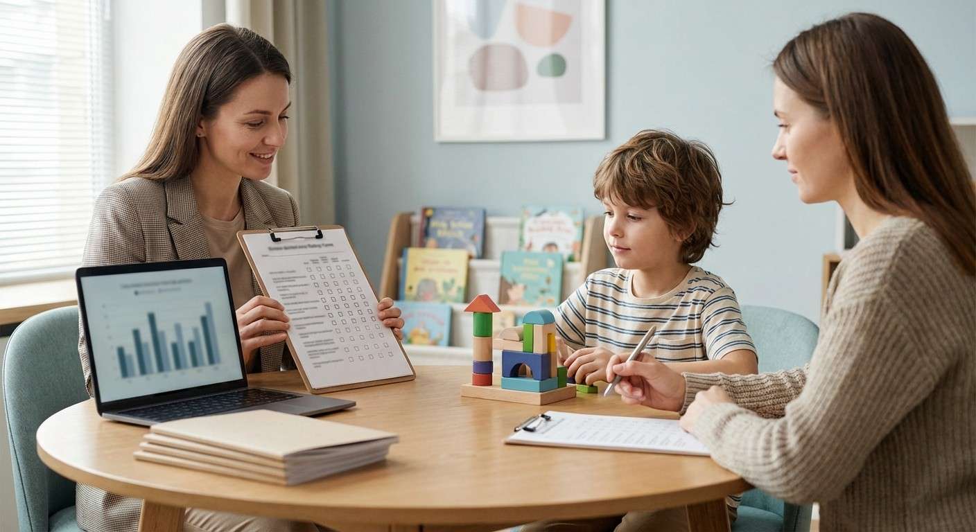 یک تقاطع جاده که دو مسیر متفاوت را نشان می‌دهد، یکی با برچسب «مداخله ADHD» و دیگری «مداخله رفتاری».