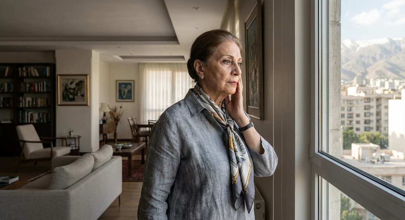 یک سالمند با چهره‌ای متفکر به دوردست نگاه می‌کند، نمادی از چالش‌های حافظه و فراموشی در دوران سالمندی.