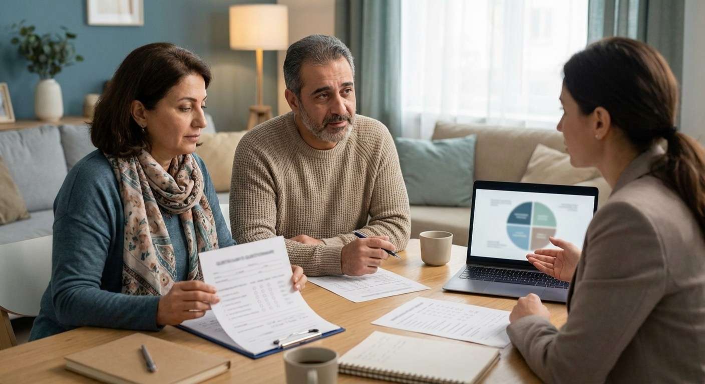 نمودار چهار ربعی که چهار سبک دلبستگی را بر اساس ابعاد تصویر از خود و تصویر از دیگران نمایش می‌دهد.