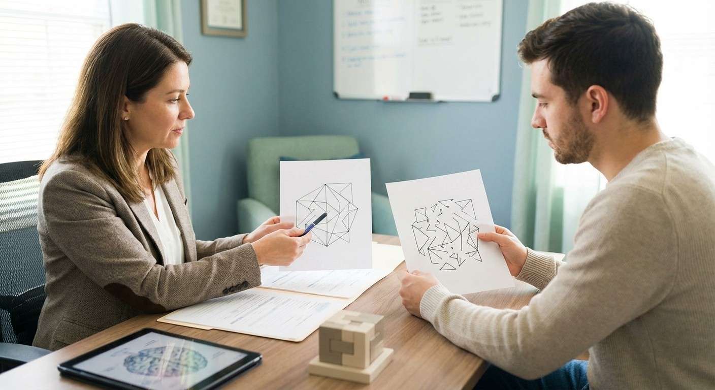 نمونه‌ای از دو روش متفاوت برای کپی کردن شکل پیچیده ری: رویکرد یکپارچه در مقابل رویکرد جزئی‌نگر.