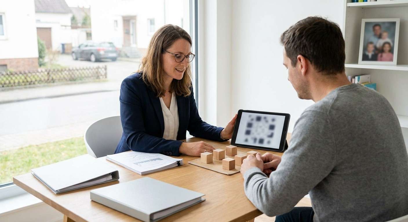 تصویری که چرخه زندگی انسان از کودکی تا سالمندی را نشان می‌دهد، نمادی از دامنه سنی گسترده آزمون استنفورد-بینه.