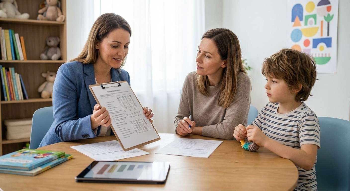 تصویری ترکیبی از یک کودک در حال بازی در خانه و همان کودک در حال تلاش برای تمرکز در کلاس درس.
