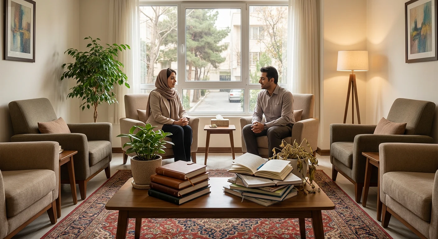 تصویر مفهومی که تضاد بین بلندپروازی سالم و کمال‌گرایی سمی را نشان می‌دهد. یک سمت تصویر، مسیر رشد آرام و پایدار و سمت دیگر، مسیر فرسودگی و آشفتگی است.