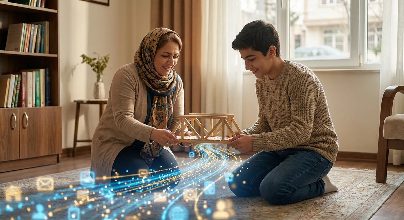 گفتگوی مؤثر با فرزندان درباره دنیای آنلاین: چگونه پل بسازیم، نه دیوار؟